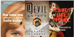 Book covers of three new titles.