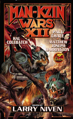 Book cover for Niven's "Man-Kzin Wars XII"
