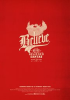 Red book cover for the book Believe, the real bearded santas book.