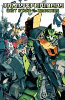 Book cover for a Transformers graphic novel.