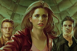 Illustration of the stars of Buffy the Vampire Slayer.