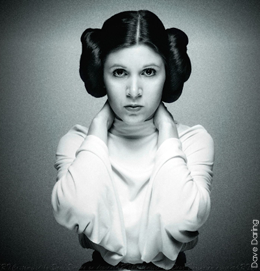 photo of Carrie Fisher as Princess Leia