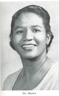 Headshot of Dr. Dorothy Brown from a yearbook.