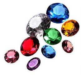 Colorful gemstones.