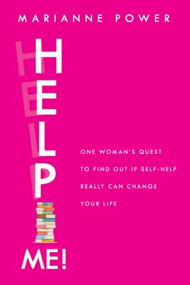 Book cover for Help Me! with white text on a bright pink background.