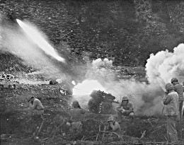 photo of bomb exploding in war