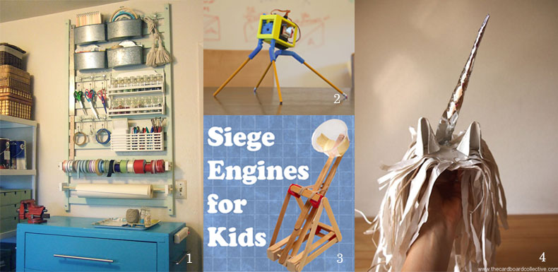 Collage of images from our kid makerspace.