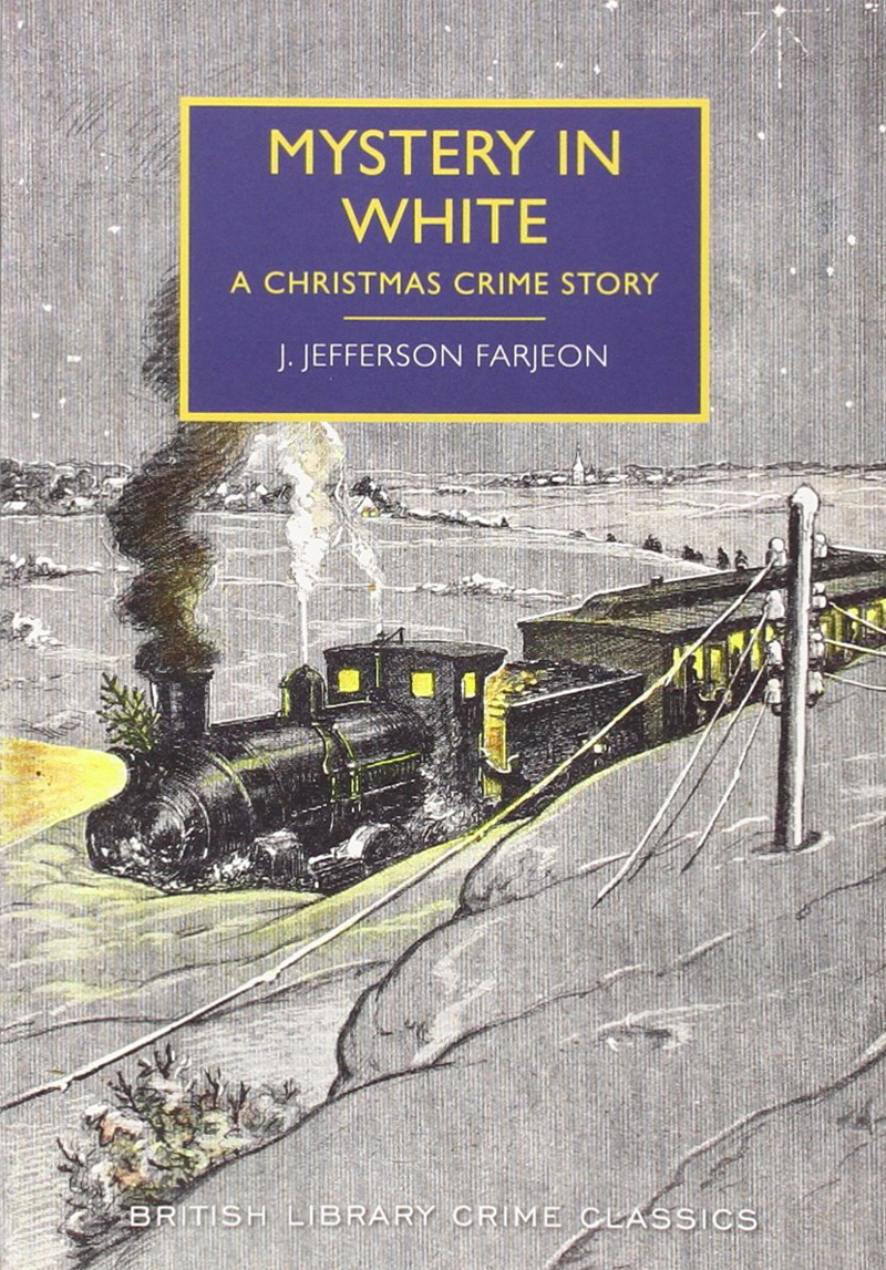 book cover. Ilustration of train stuck in a snow drift.