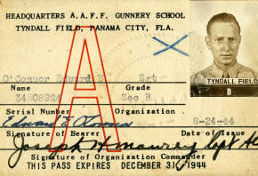 Pass for the headquarters AAFF Gunnery School in Florida.