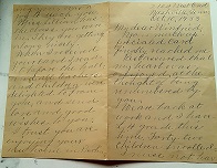 A handwritten letter from Nashville, Tennessee, dated 1933, featuring elegant cursive script on aged, folded paper.