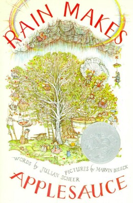 Rain Makes Applesauce book cover.