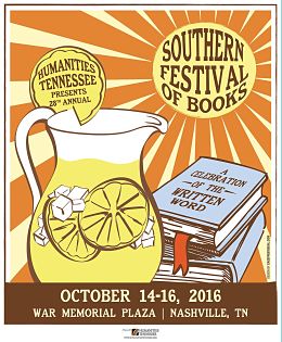 Poster for the Southern Festival of Books 2016.