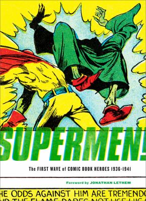 Book cover for Superman showing a fist fight between Superman and an Enemy in green.