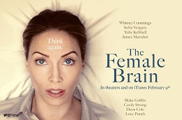 Book cover for The Female Brain showing a woman laying down.