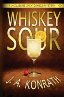 Book cover with illuminated beverage glass with lemon slice perched on edge. 