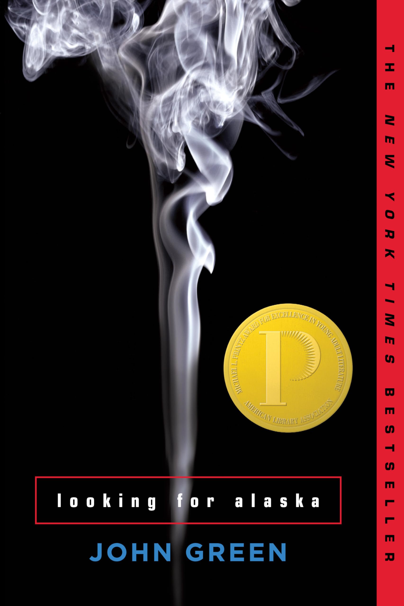 "Looking for Alaska" by John Green book cover.