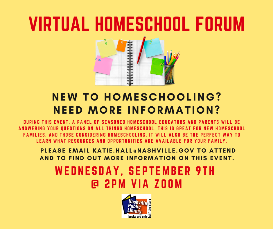 Virtual Homeschool Forum poster