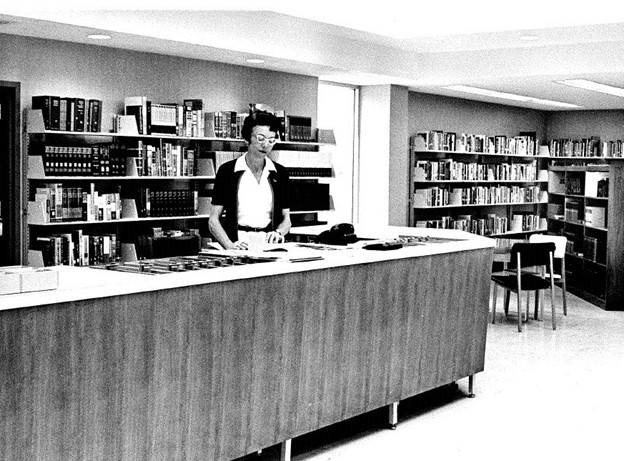 Interior of the original Donelson Branch from 1960s