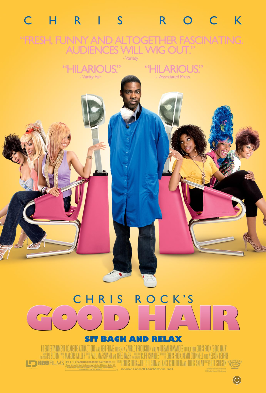 Chris Rock's Good Hair movie cover.