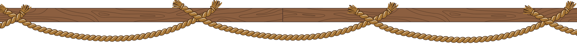 Ropes hanging from a beam