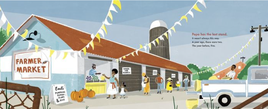 Illustration. Farmer's market.