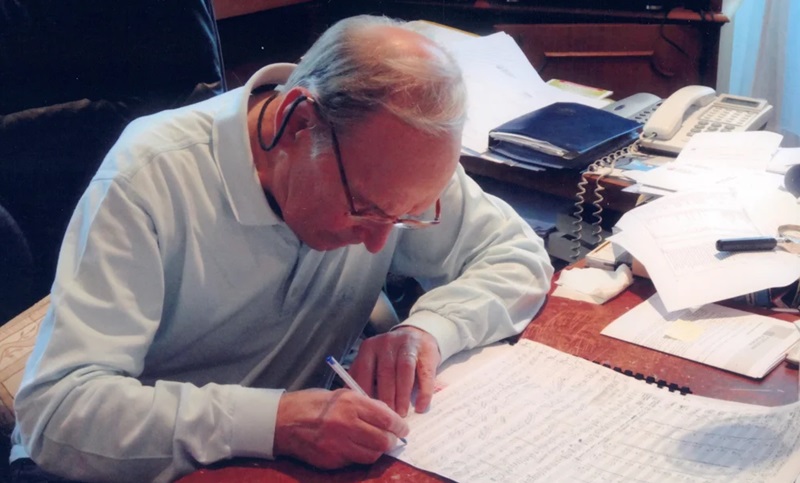 Ennio at his desk