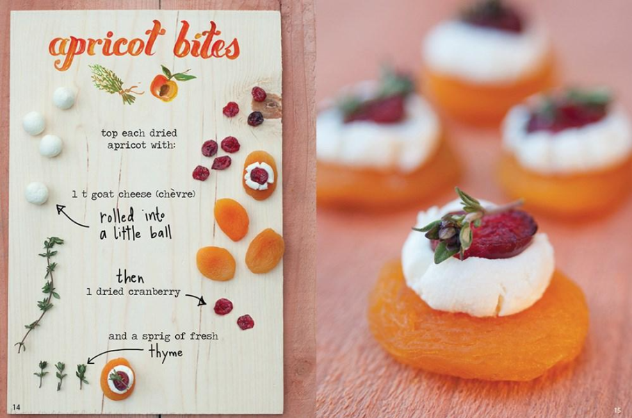 Apricot bites with recipe for how to make them.