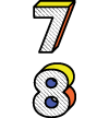 Numbers 7 and 8.