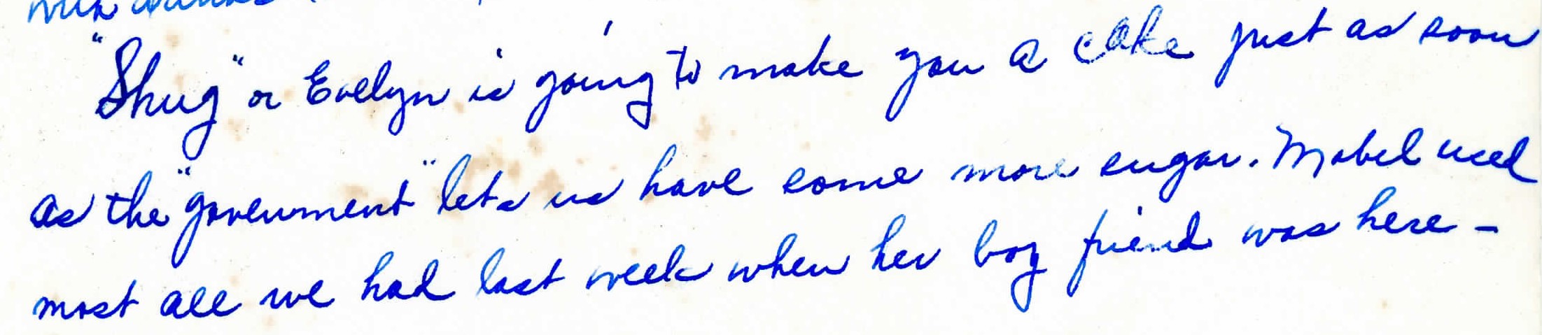 Handwritten letter