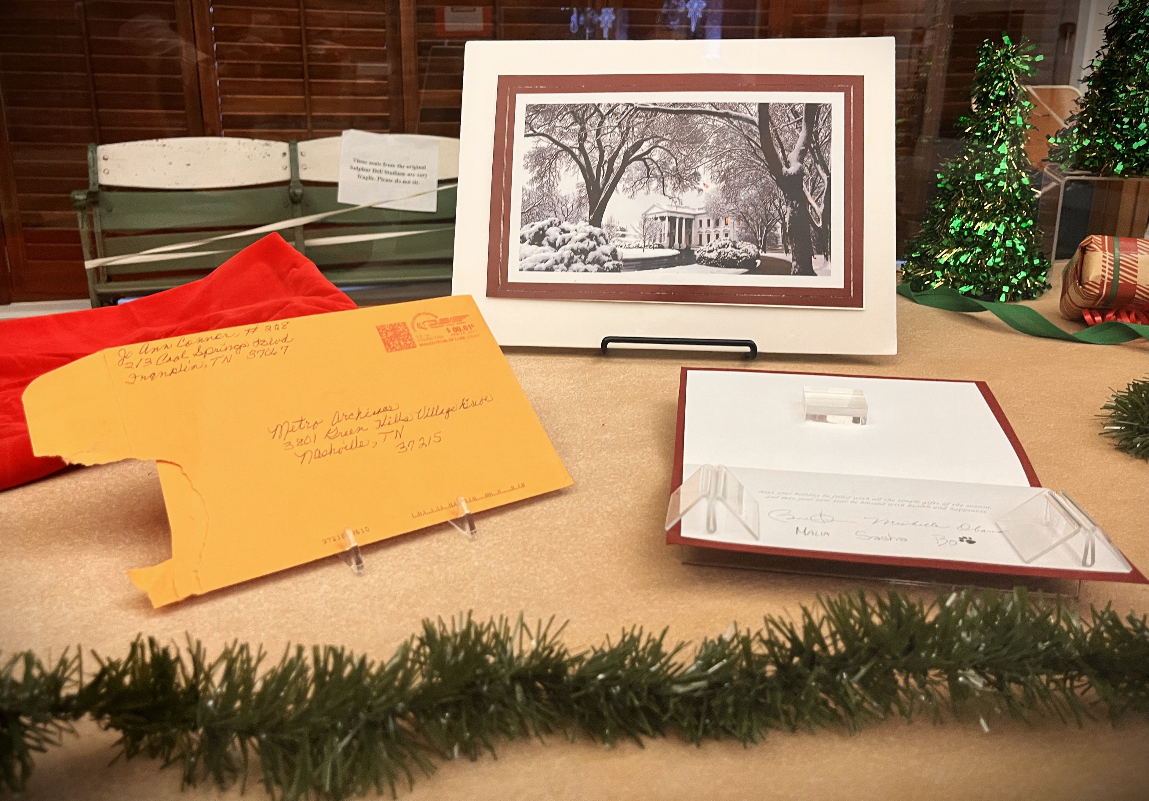 Christmas card from 2010 during Obama administration