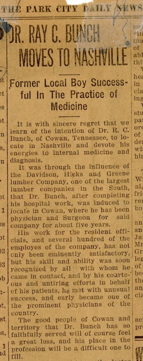 News clipping from 1923