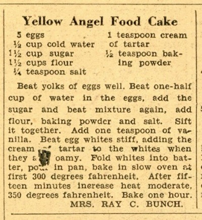 yellow cake recipe