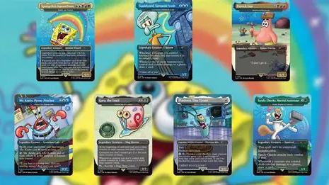 SpongeBob Magic the Gathering cards