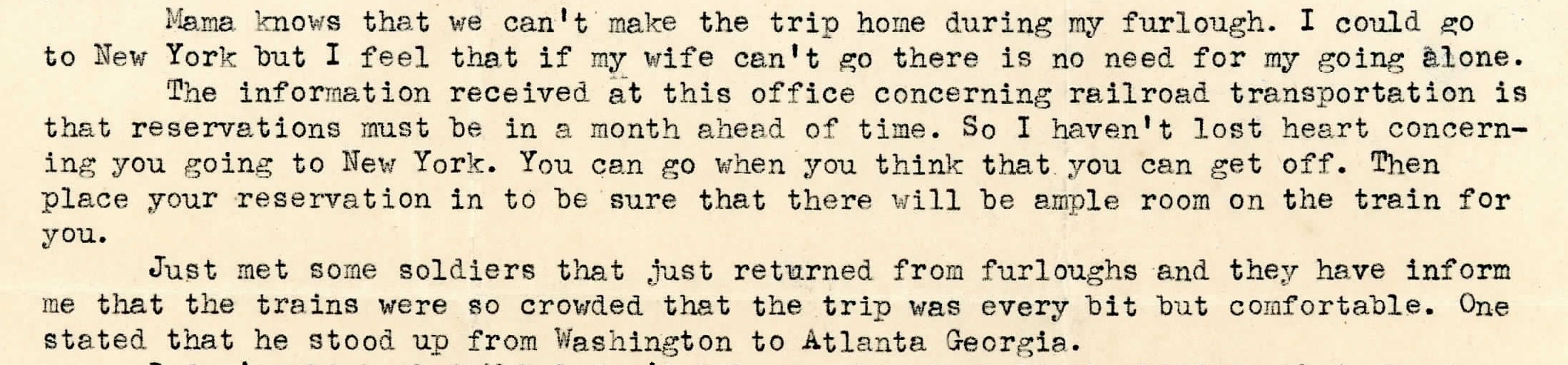 Handwritten letter excerpt