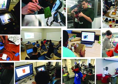 Collage of Studio NPL workshops.
