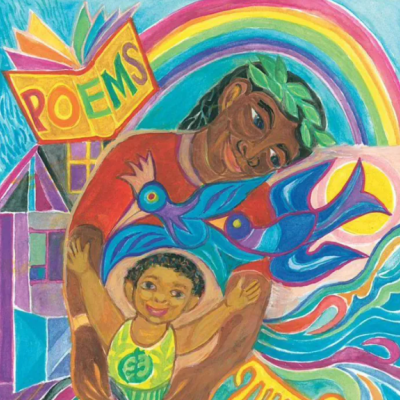 Child and parent embracing