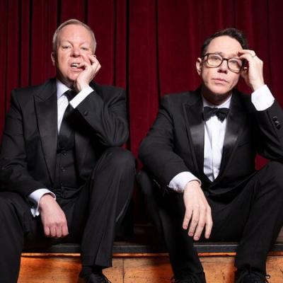 Reece Shearsmith and Steve Pemperton sitting together