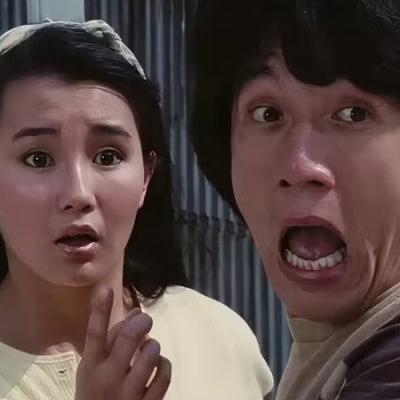 Jackie Chan and Maggie Cheung