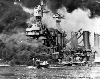 Disaster at sea or in a shipyard.