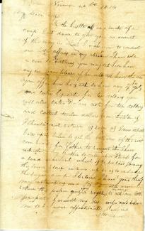 Handwritten will of Andrew Gower.