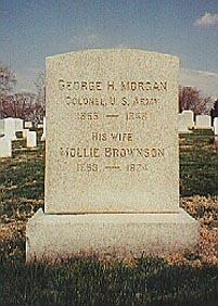 Tombstone of George H. Morgan who died in the 1800s.