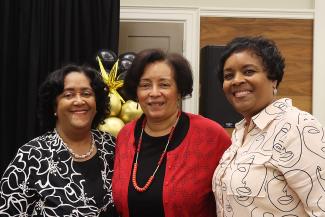 Volunteers at appreciation lunch.