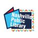 Nashville Public Library logo in Hispanic Heritage Month colors.